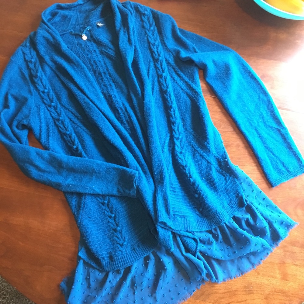 Blue Anthro Cardigan